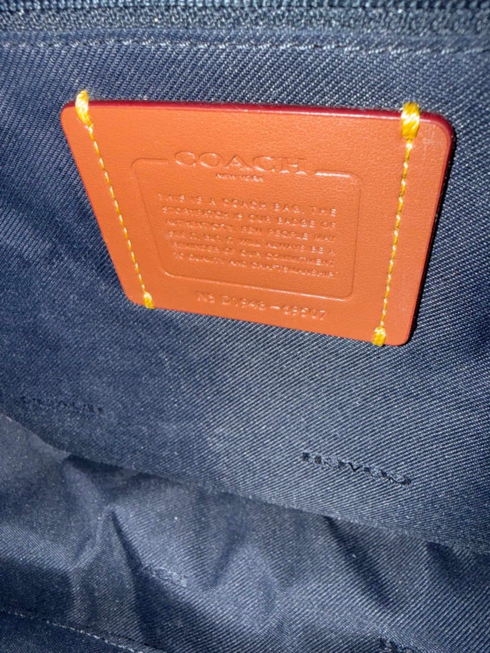 Coach Light Blue-Gray Pebble Leather Shoulder Hobo with Floral Stud Accents. - Picture 6 of 9